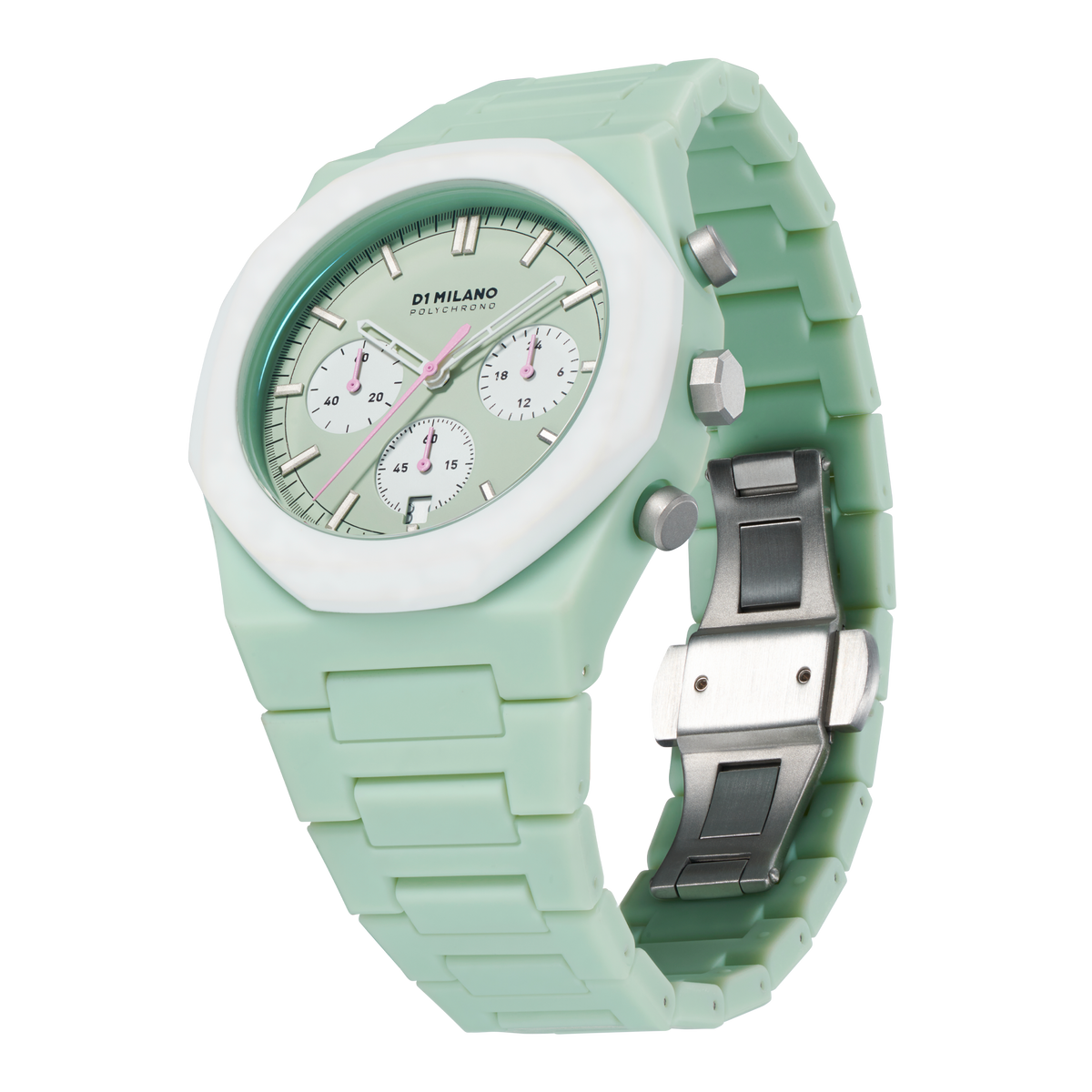ساعة D1 Milano Green Blast Polycarbon - مقاس 40.5 مم