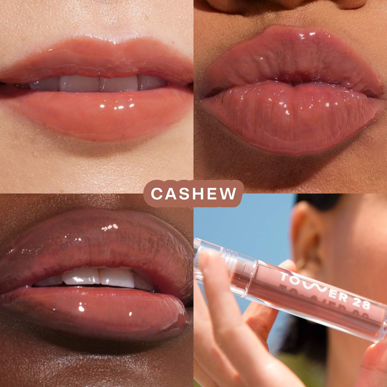 Tower 28 Beauty ShineOn Lip Jelly - Cashew