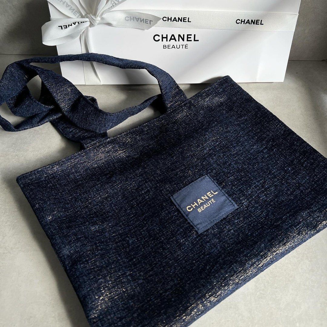 Chanel beauty tote bag Navy - Main Image