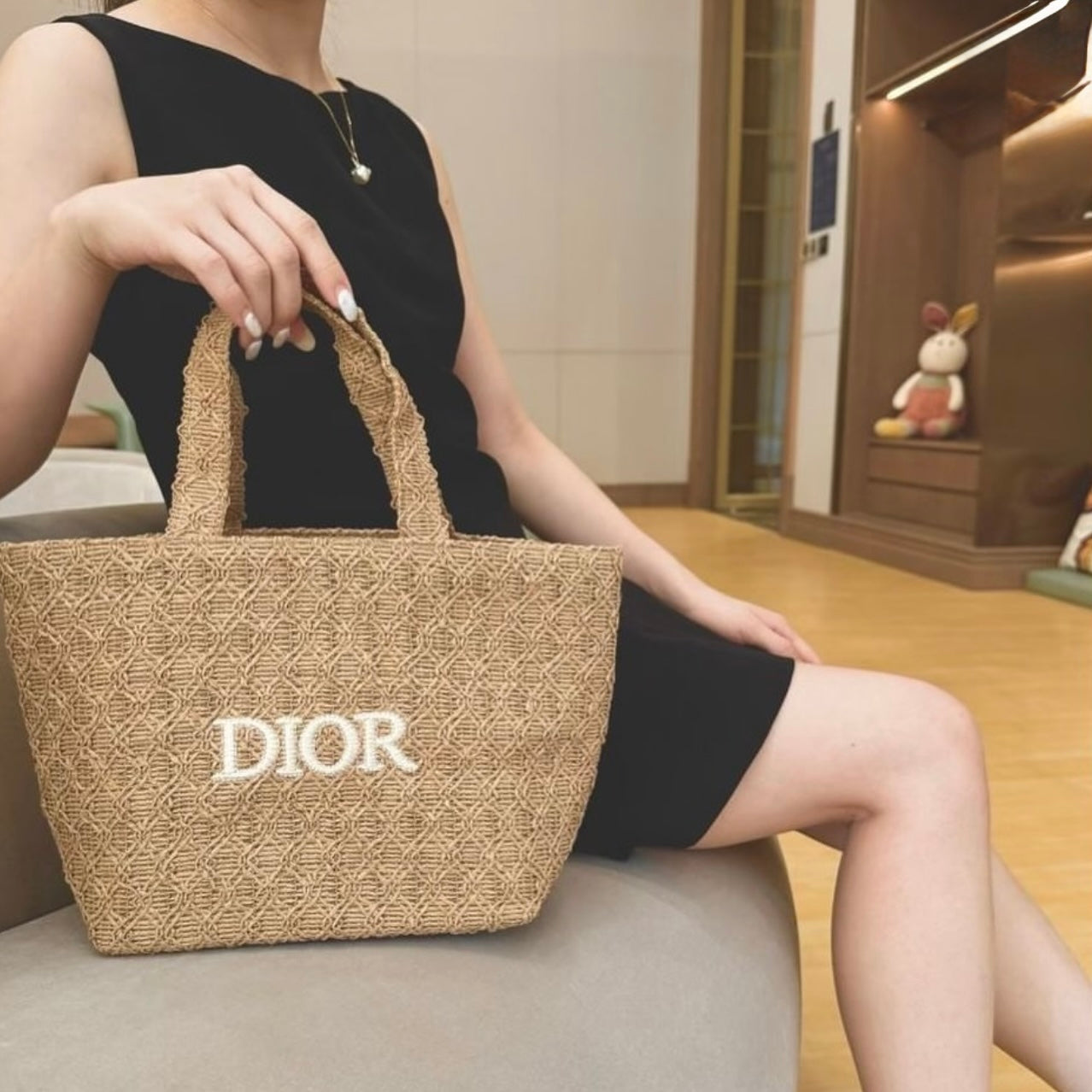 Rattan mini tote bag 2025