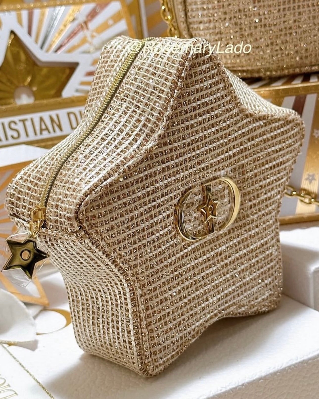 Gold Star Mesh Pouch 2025