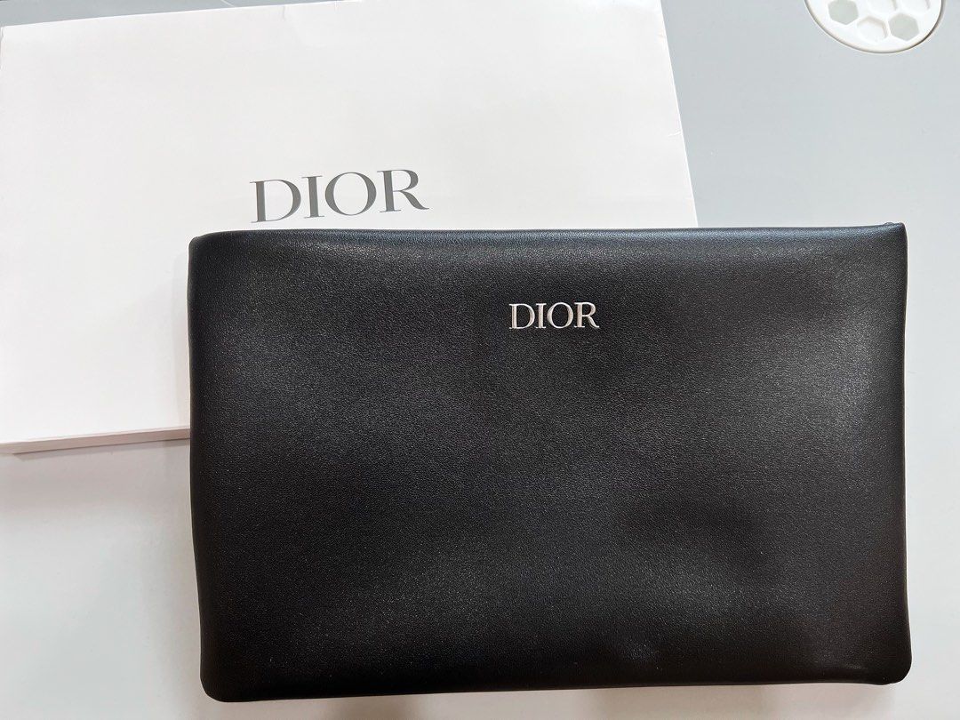 Dior Black Lather outlet Pouch