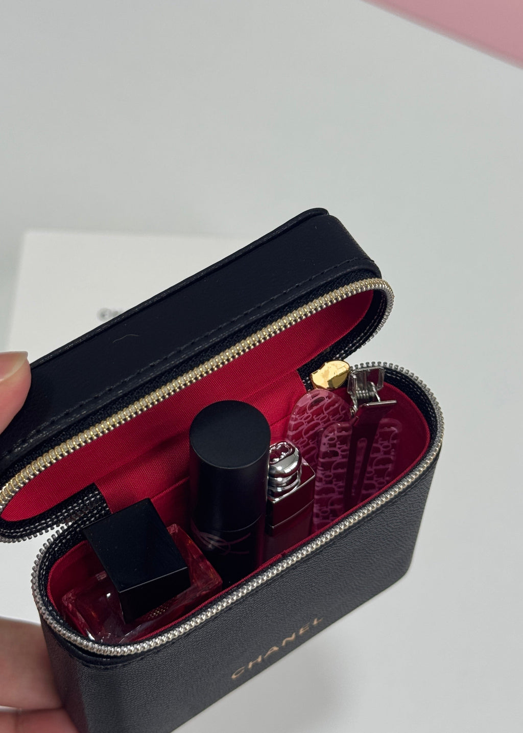 Mini Lipstick Bag - Black