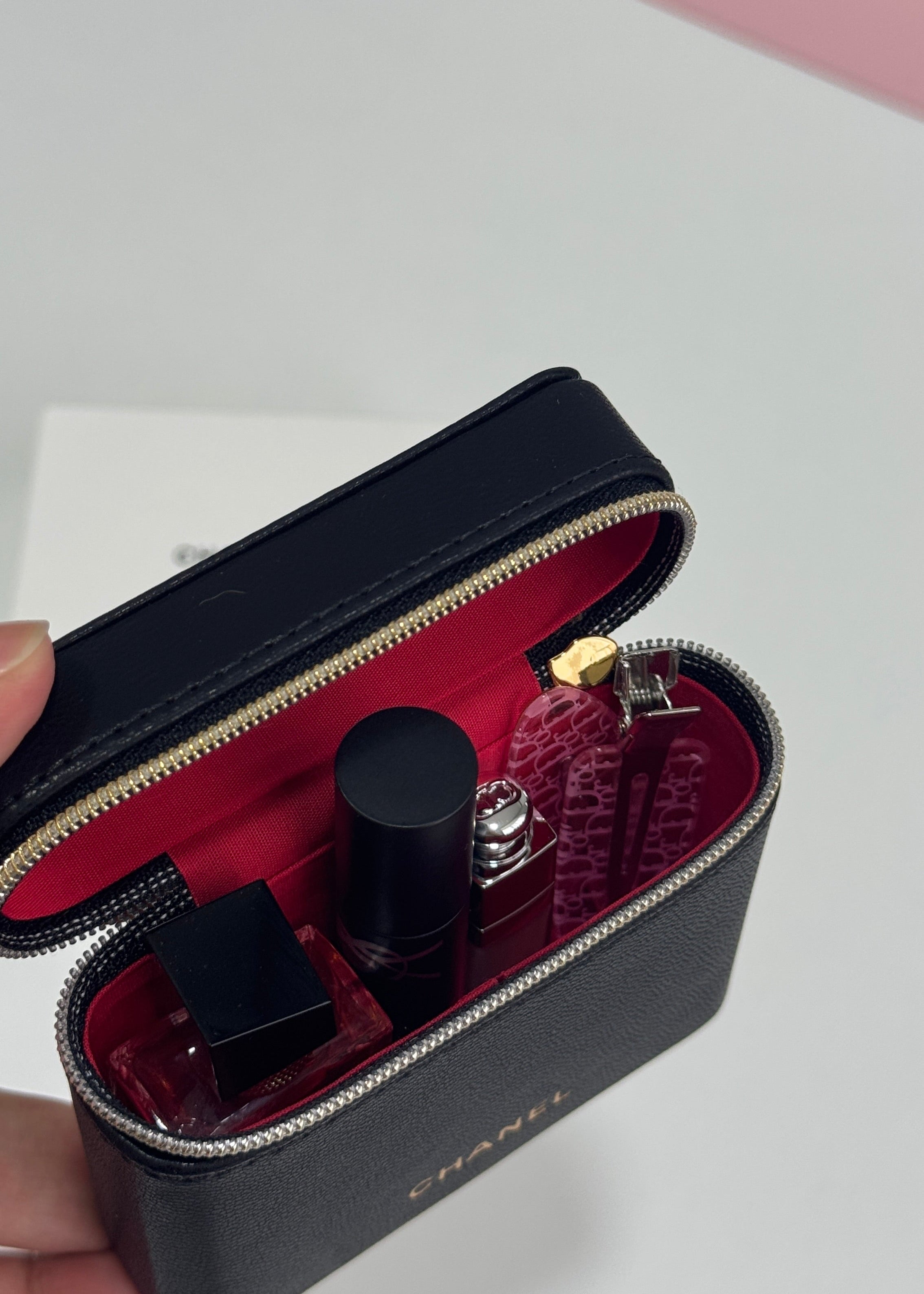 Mini Lipstick Bag - Black