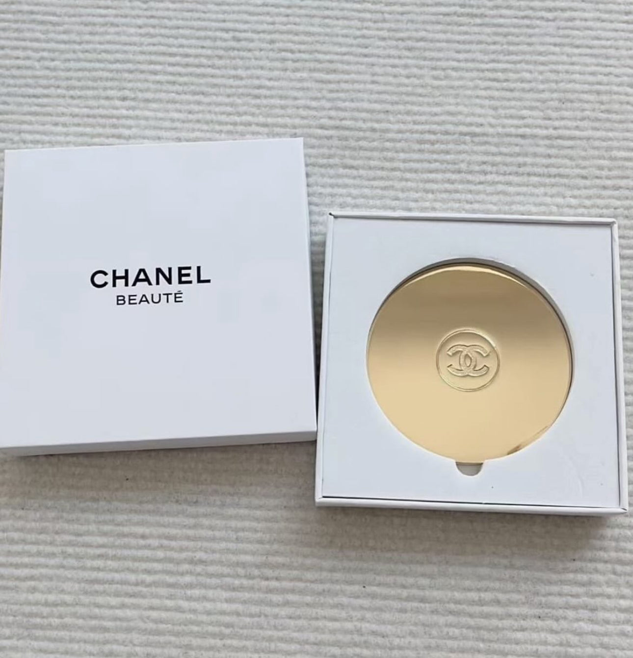 Gold Dual Sided Compact Mirror