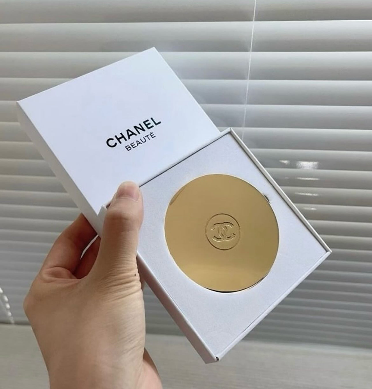 Gold Dual Sided Compact Mirror