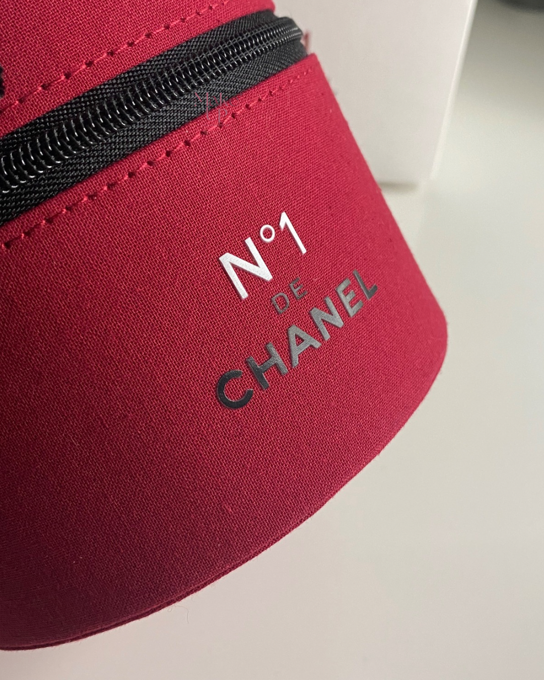 Chanel Red Makeup Bag