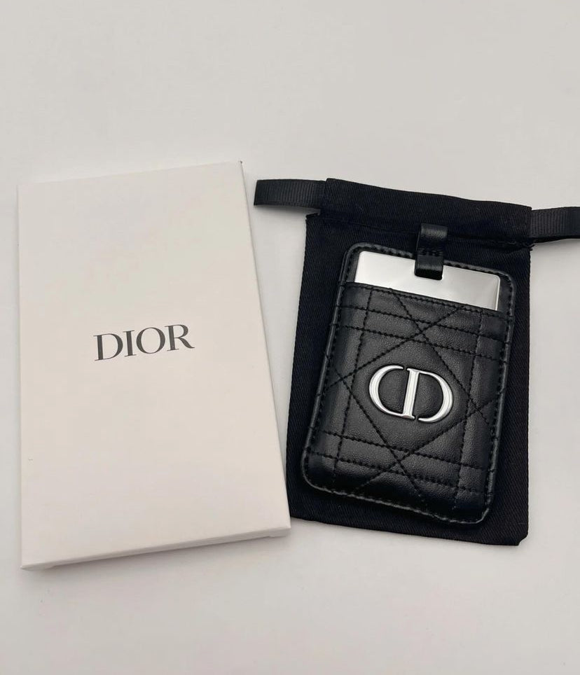 Leather Card Holder with Mirror