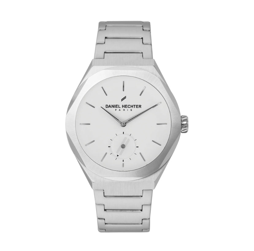Daniel Hechter Fusion Man Silver White Watch