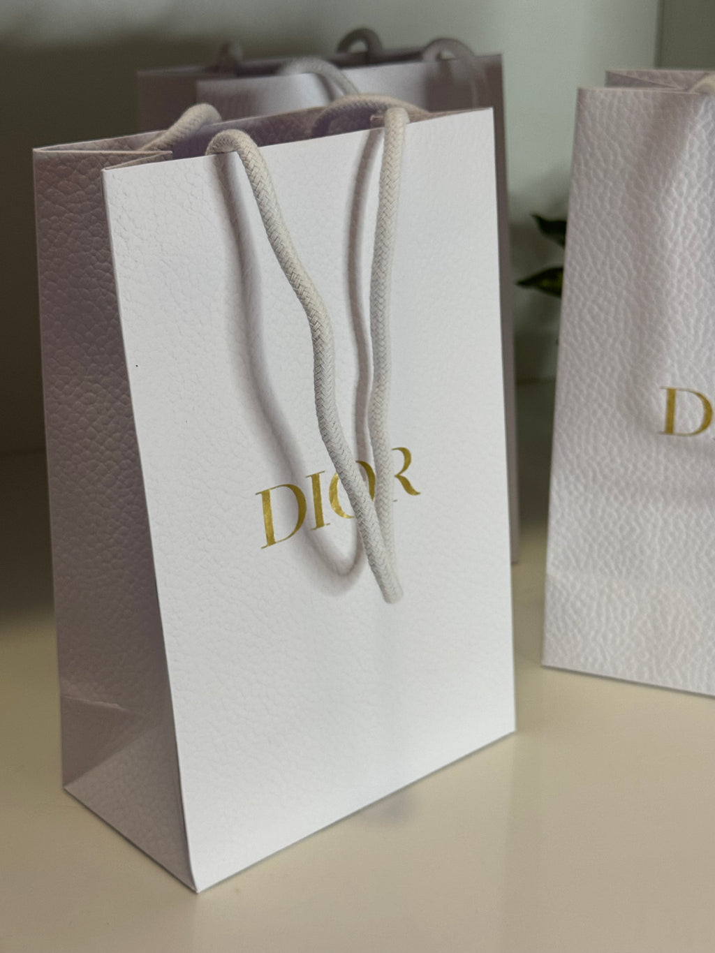 Dior White Paper/Gift Bag - M Size