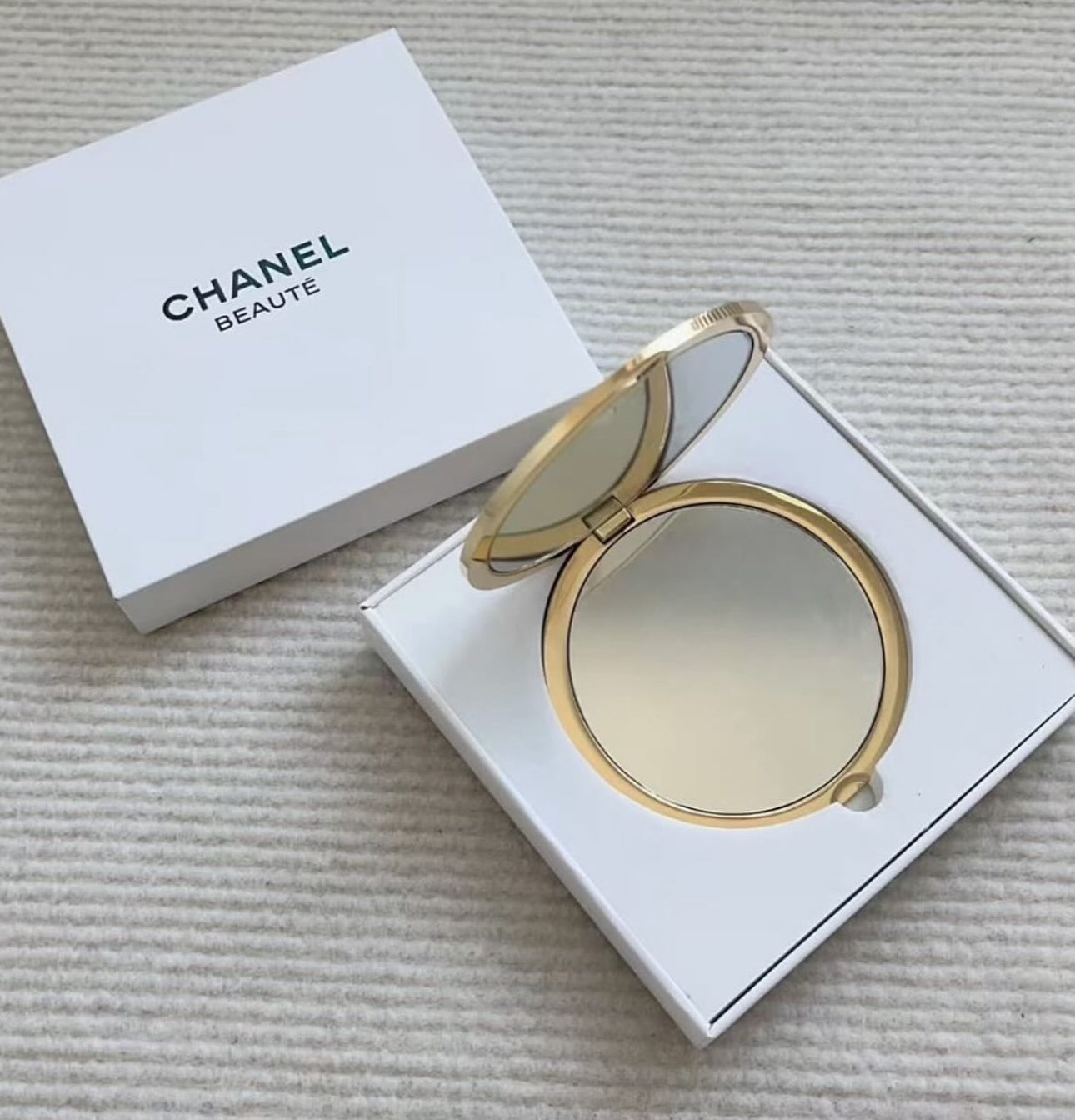 Gold Dual Sided Compact Mirror