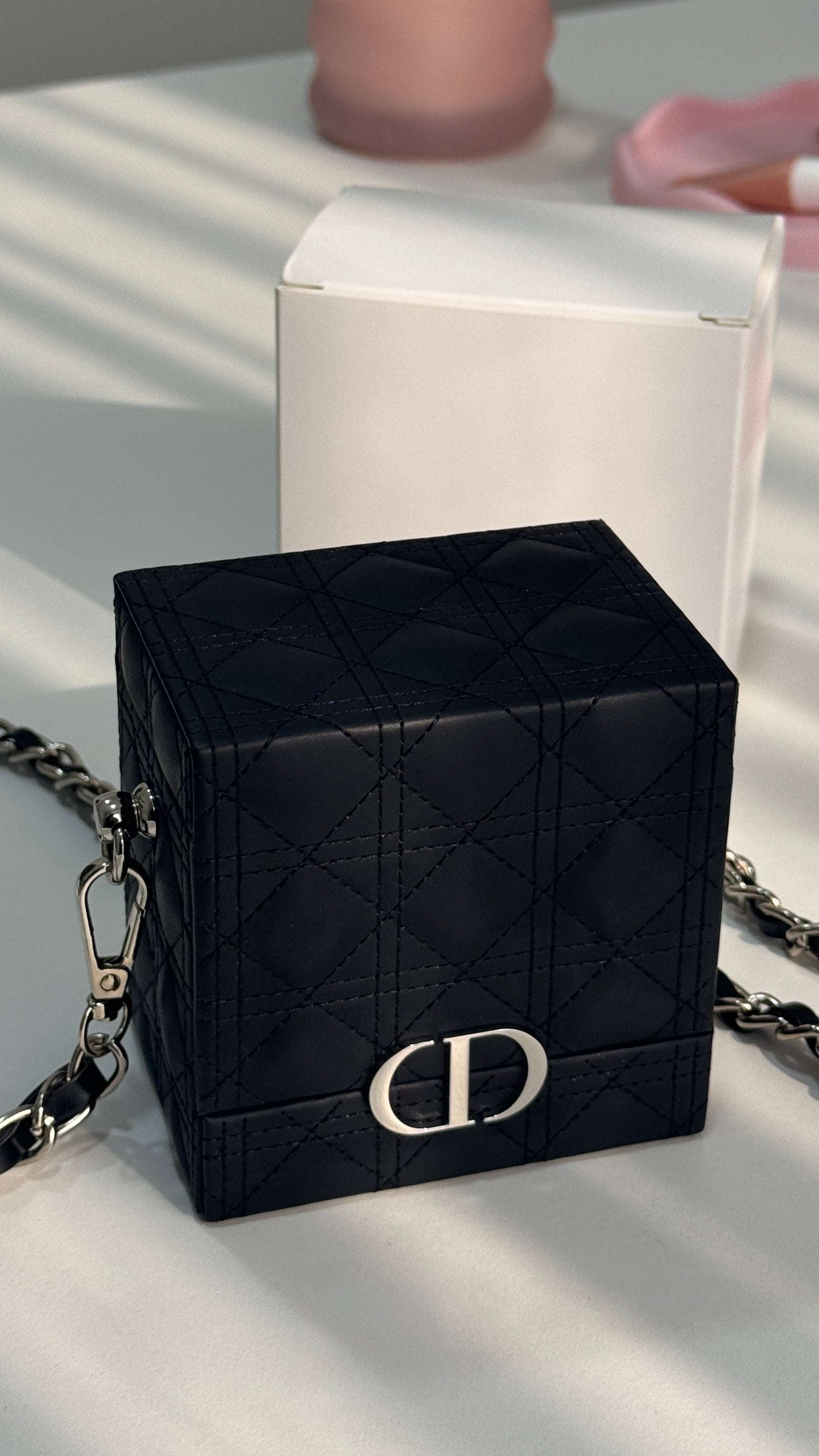 Mini Vanity Crossbody Bag/Case with Chain Strap