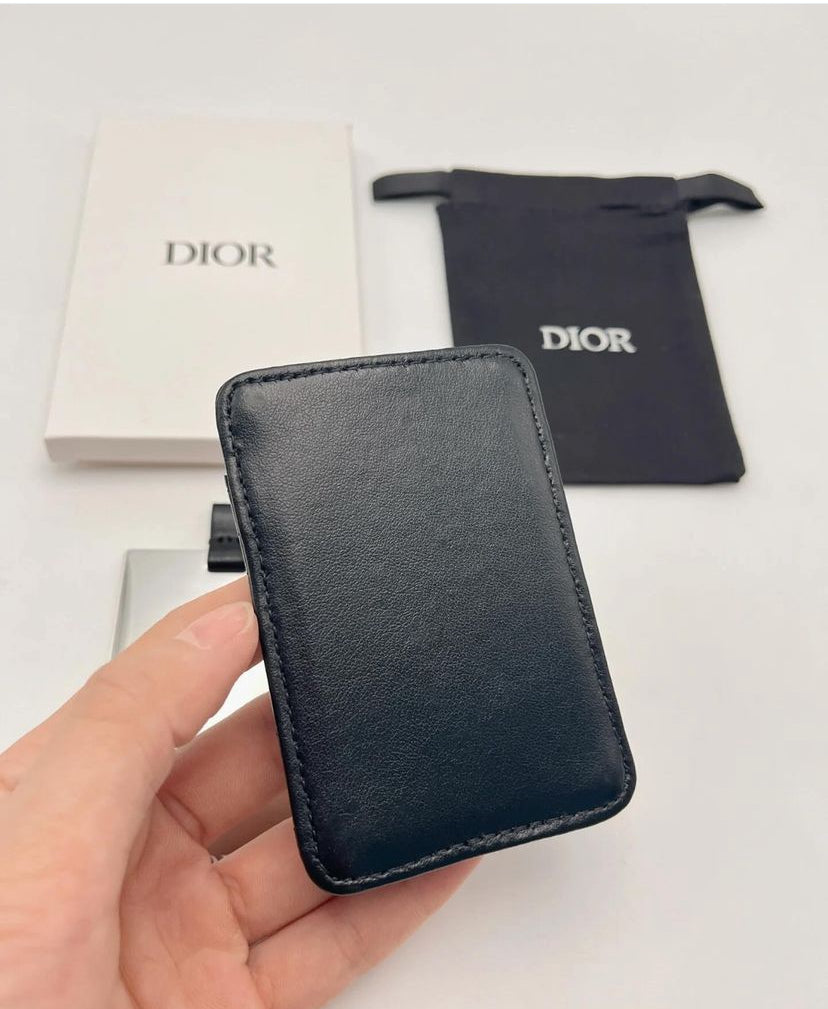 Leather Card Holder with Mirror