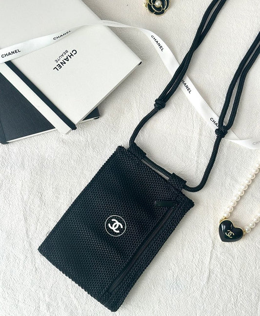 Chanel Passport/Phone Holder Crossbody Bag/Pouch