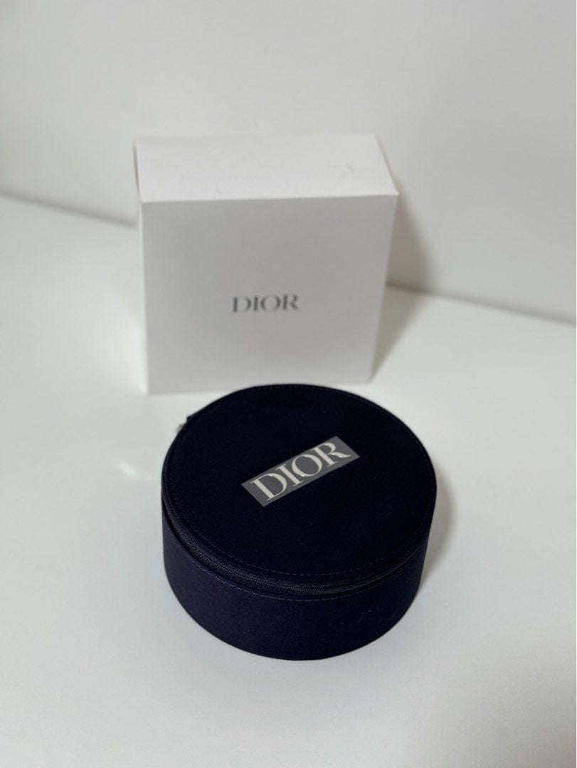 Dior Vanity Pouch Case With Mirror - Black