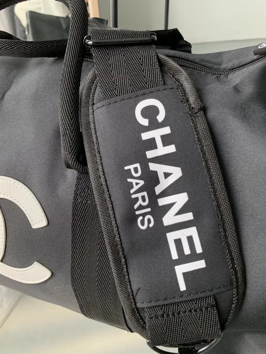 Chanel travel/gym bag - white logo