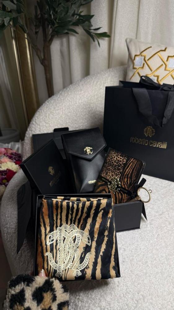 Roberto Cavalli Satin Scarf