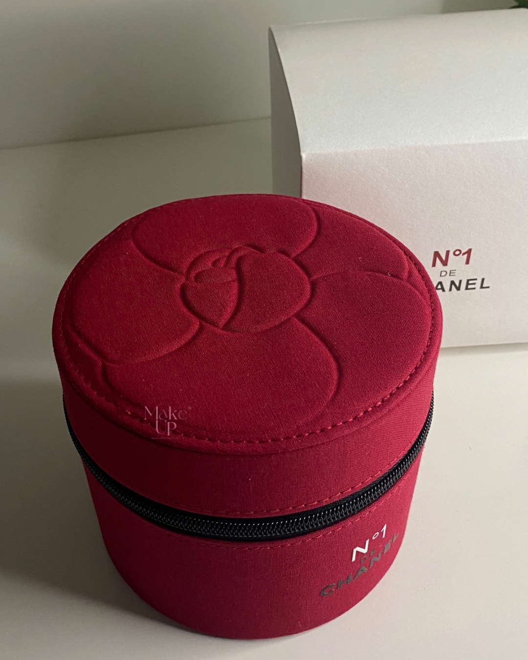 Chanel Red Makeup Bag