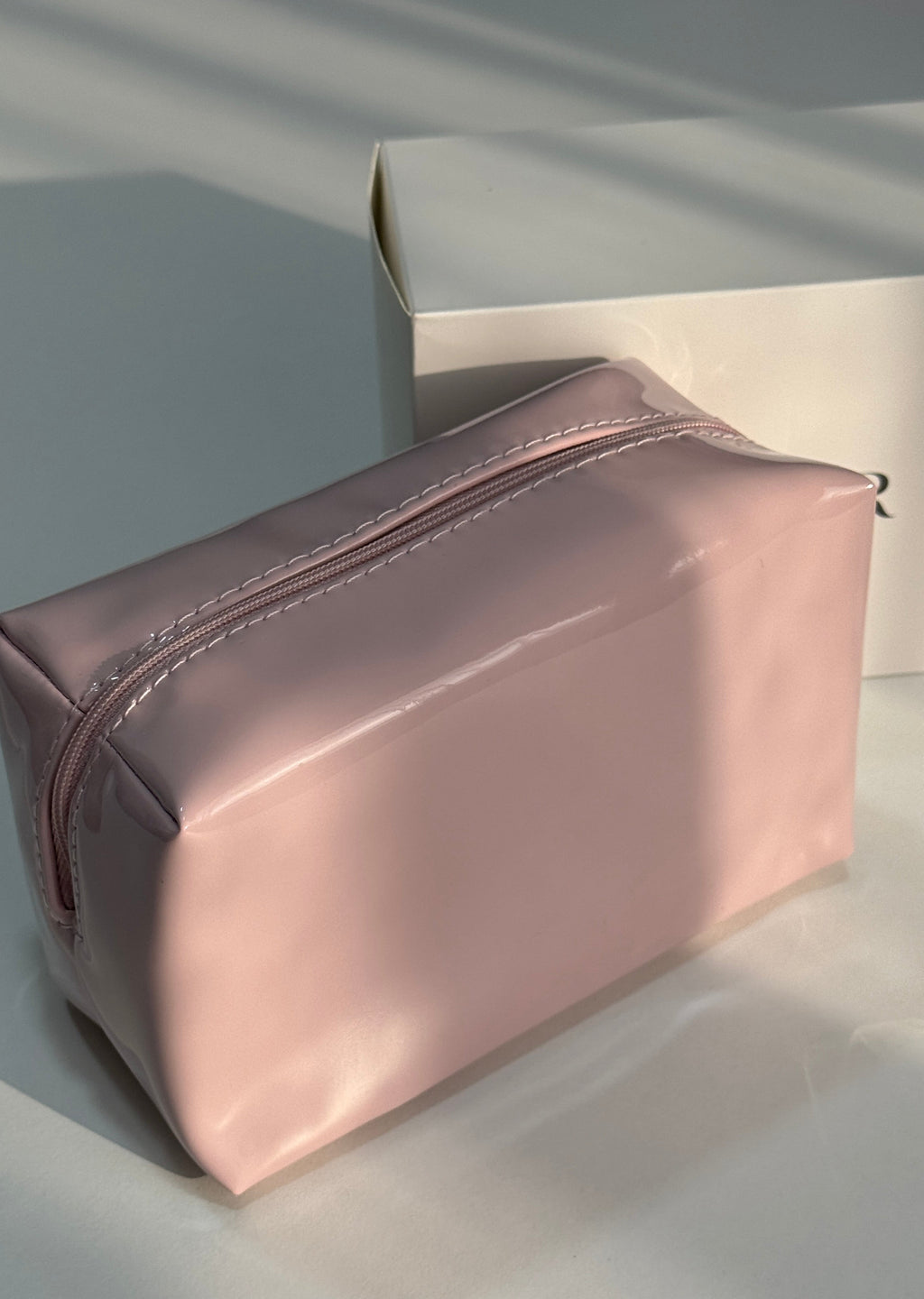 CD Pink Glossy Makeup Bag
