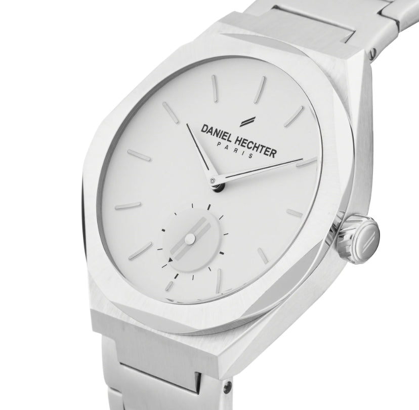 Daniel Hechter Fusion Man Silver White Watch
