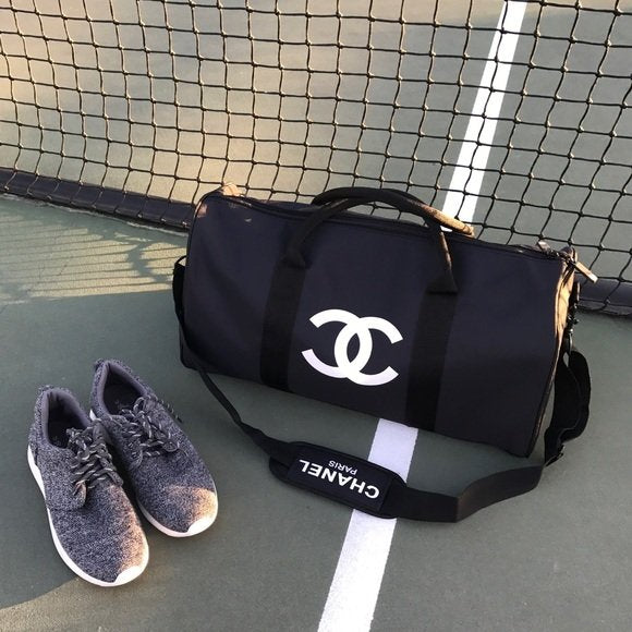 Chanel travel/gym bag - white logo