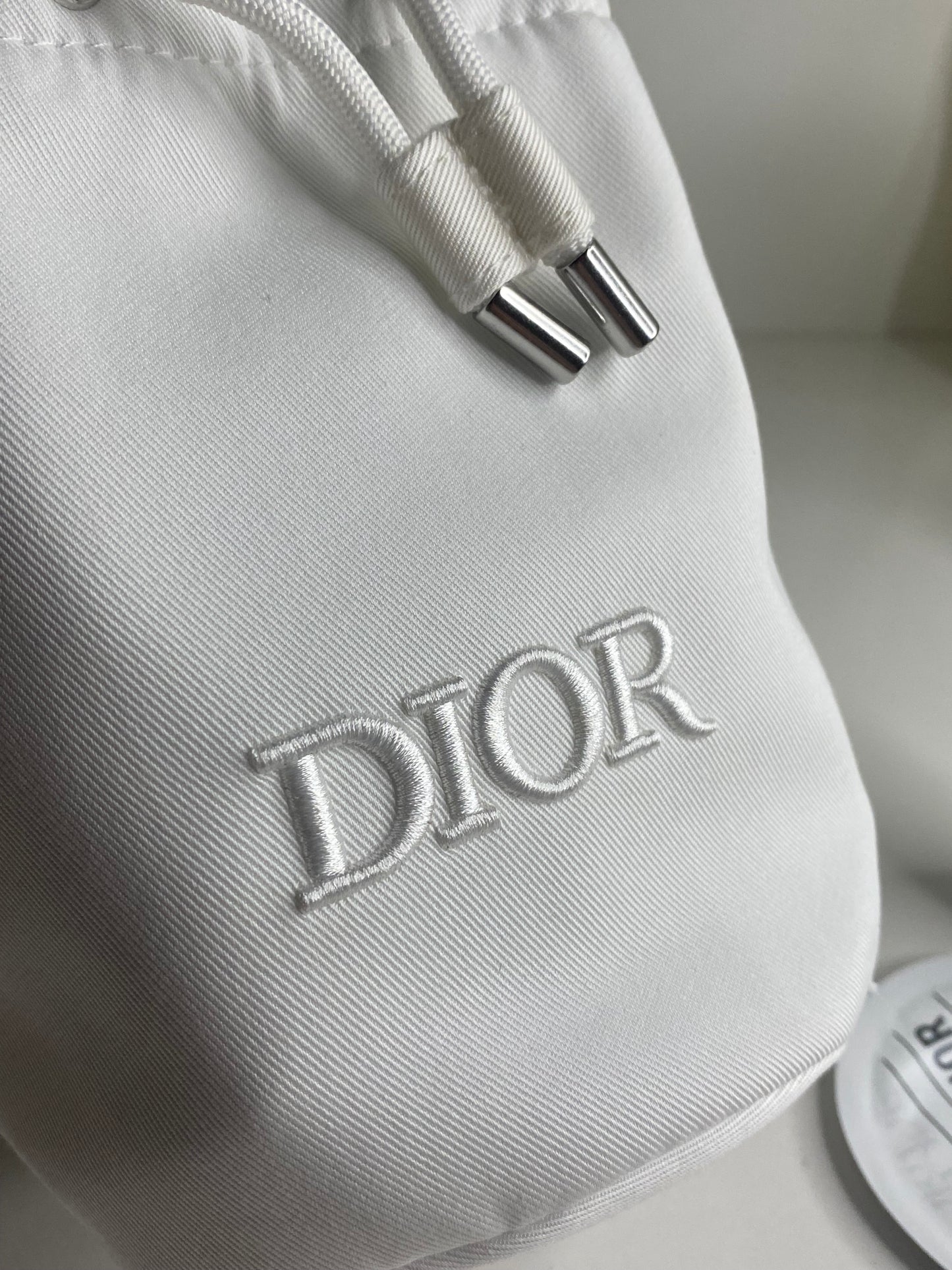 Dior White Makeup/Skincare Pouch With Skincare Gift