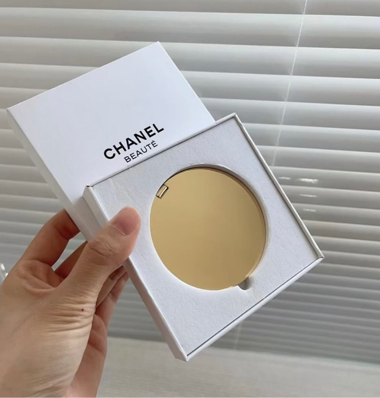 Gold Dual Sided Compact Mirror