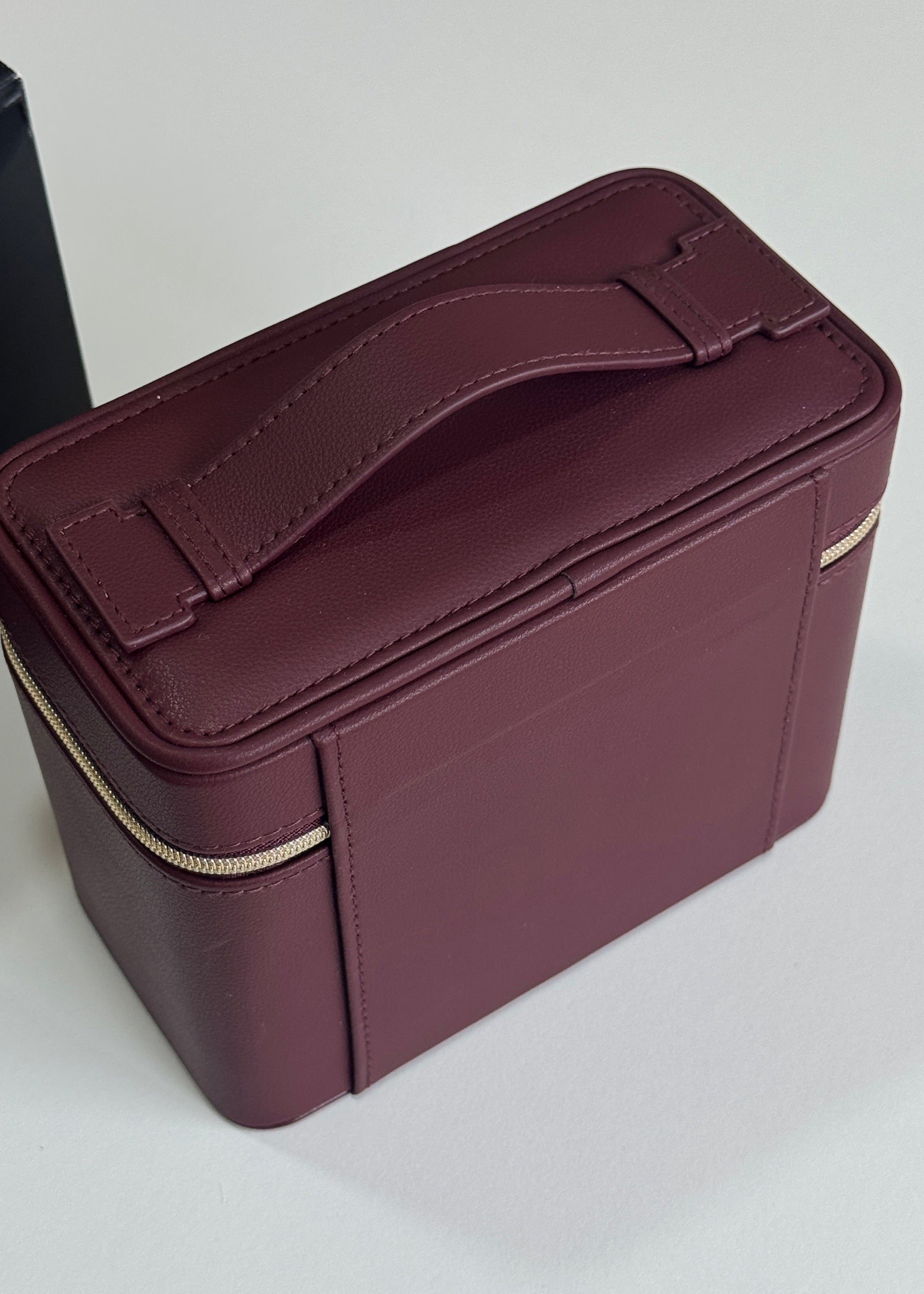 Vanity Burgundy Makeup Case