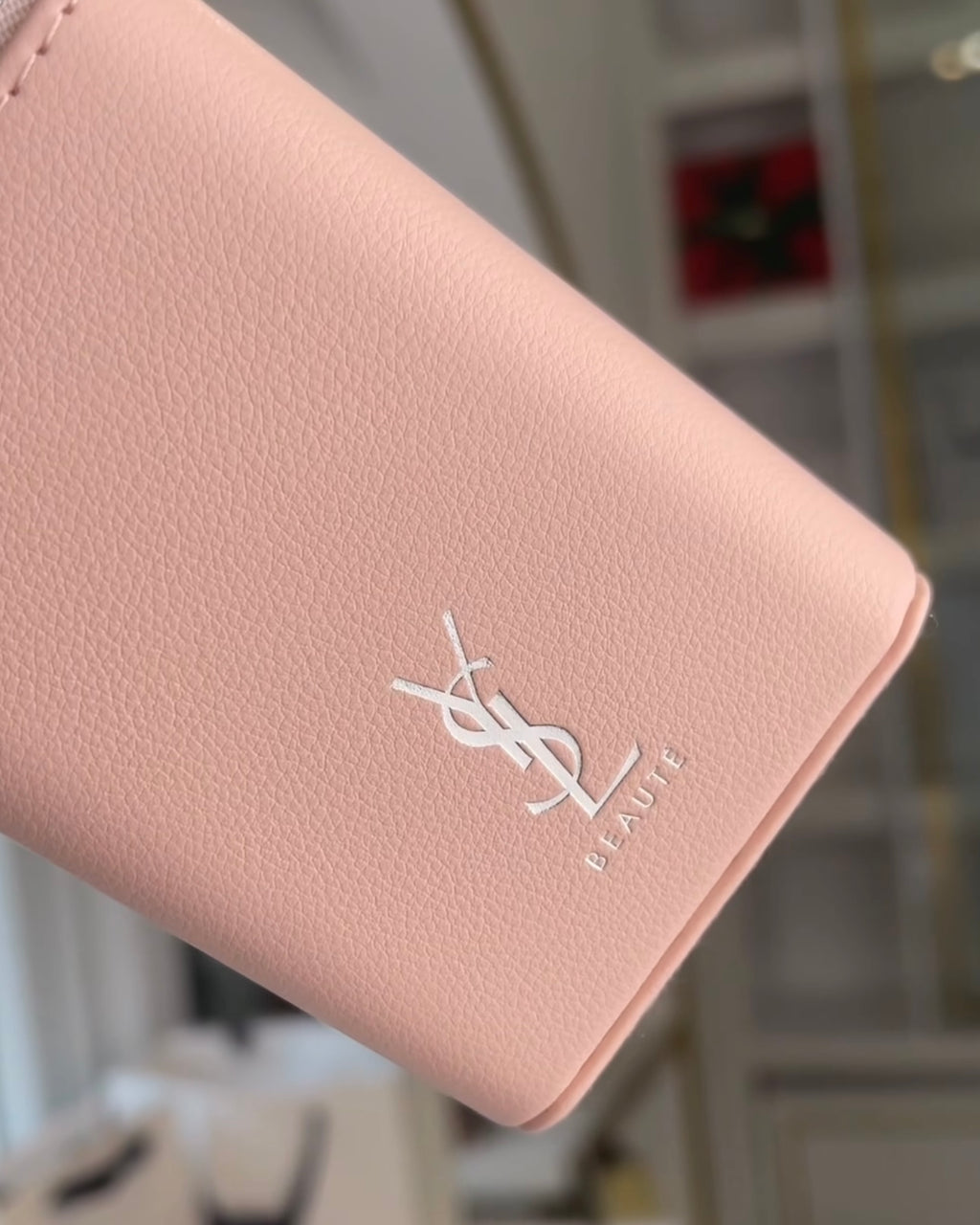 Pink Lipstick Case With Mirror