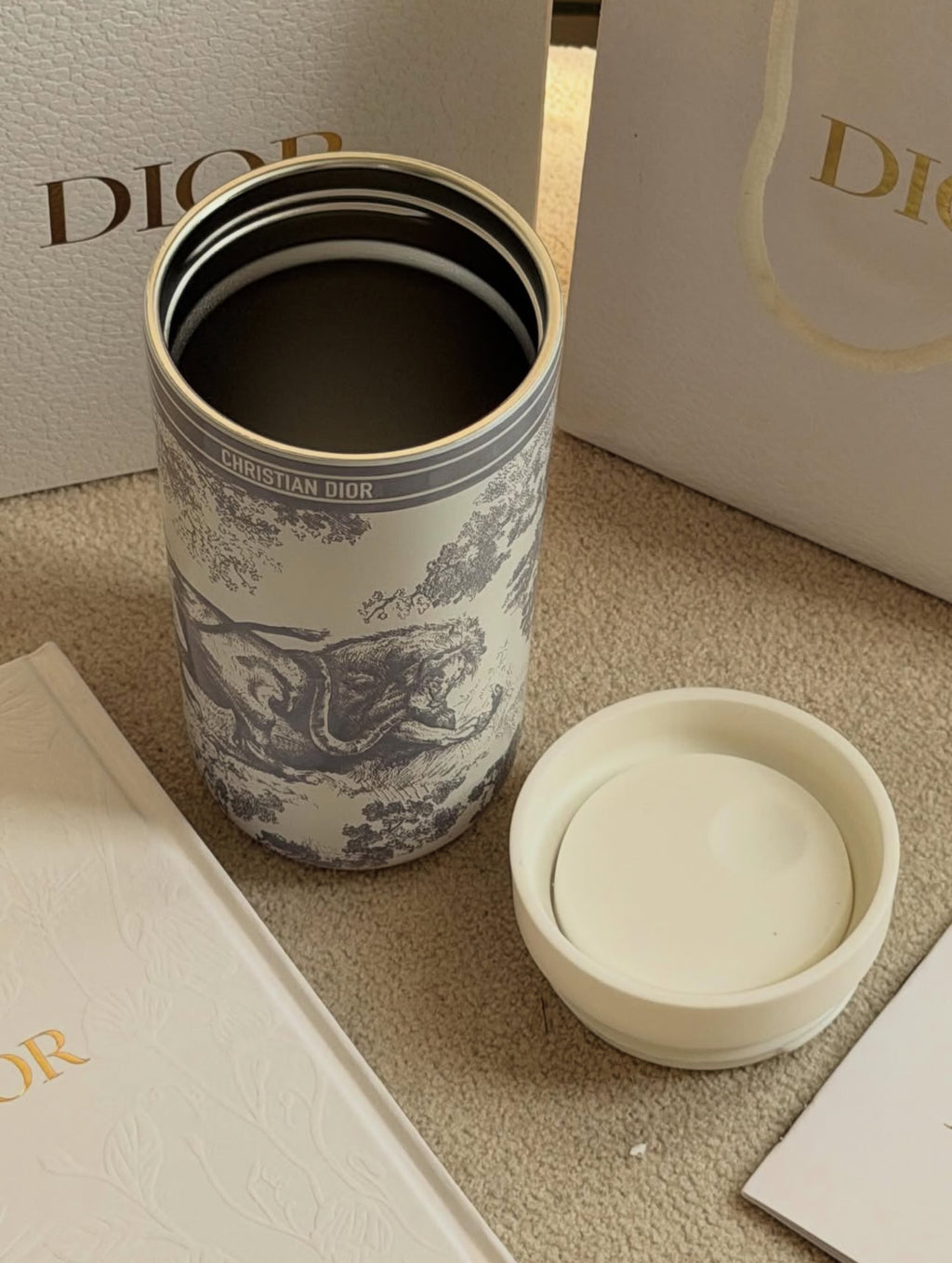 Exclusive Christian Dior Stainless Steel Flask