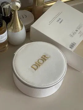 Dior Vanity Pouch Case With Mirror - White