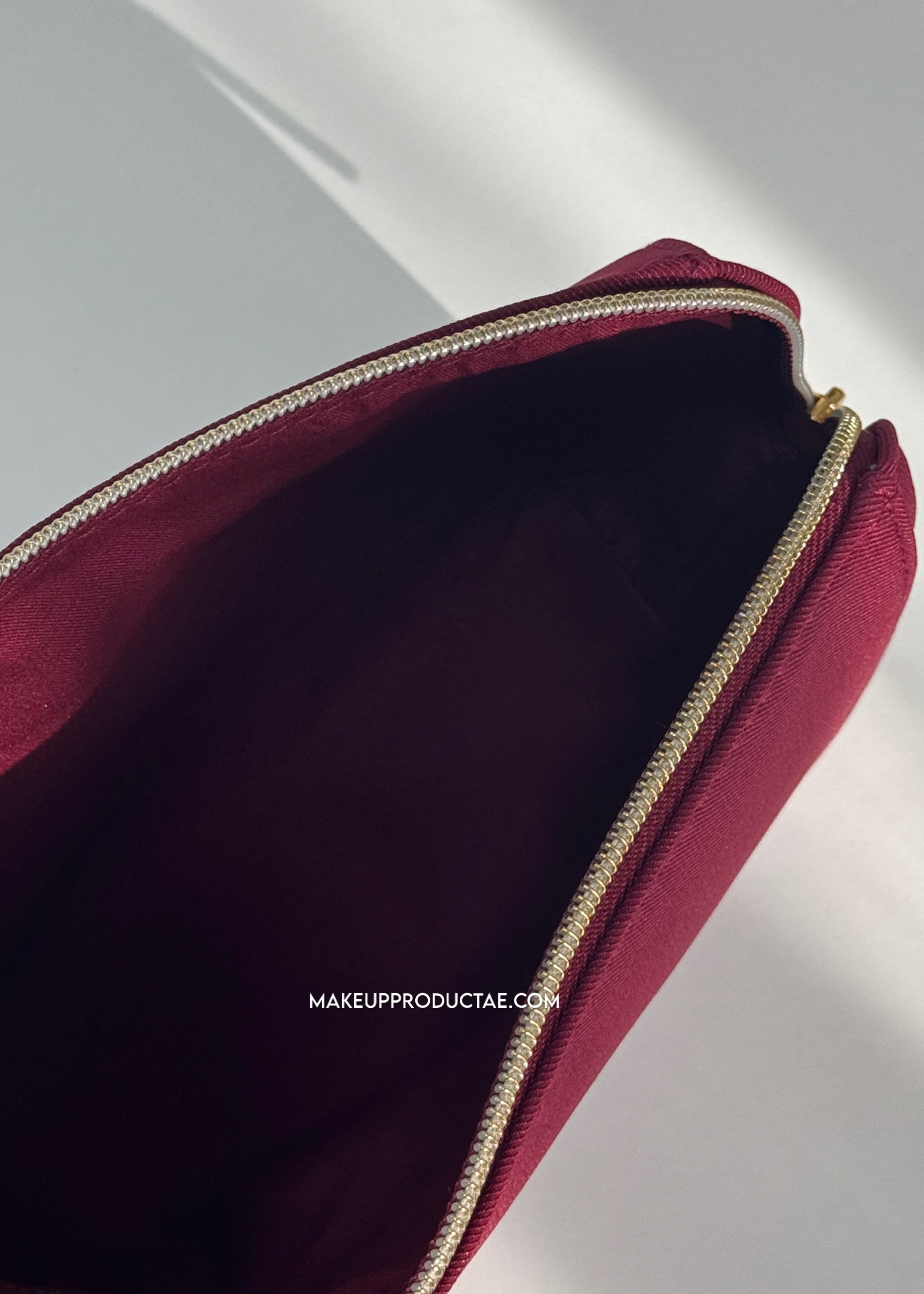 Burgundy Cosmetic Pouch
