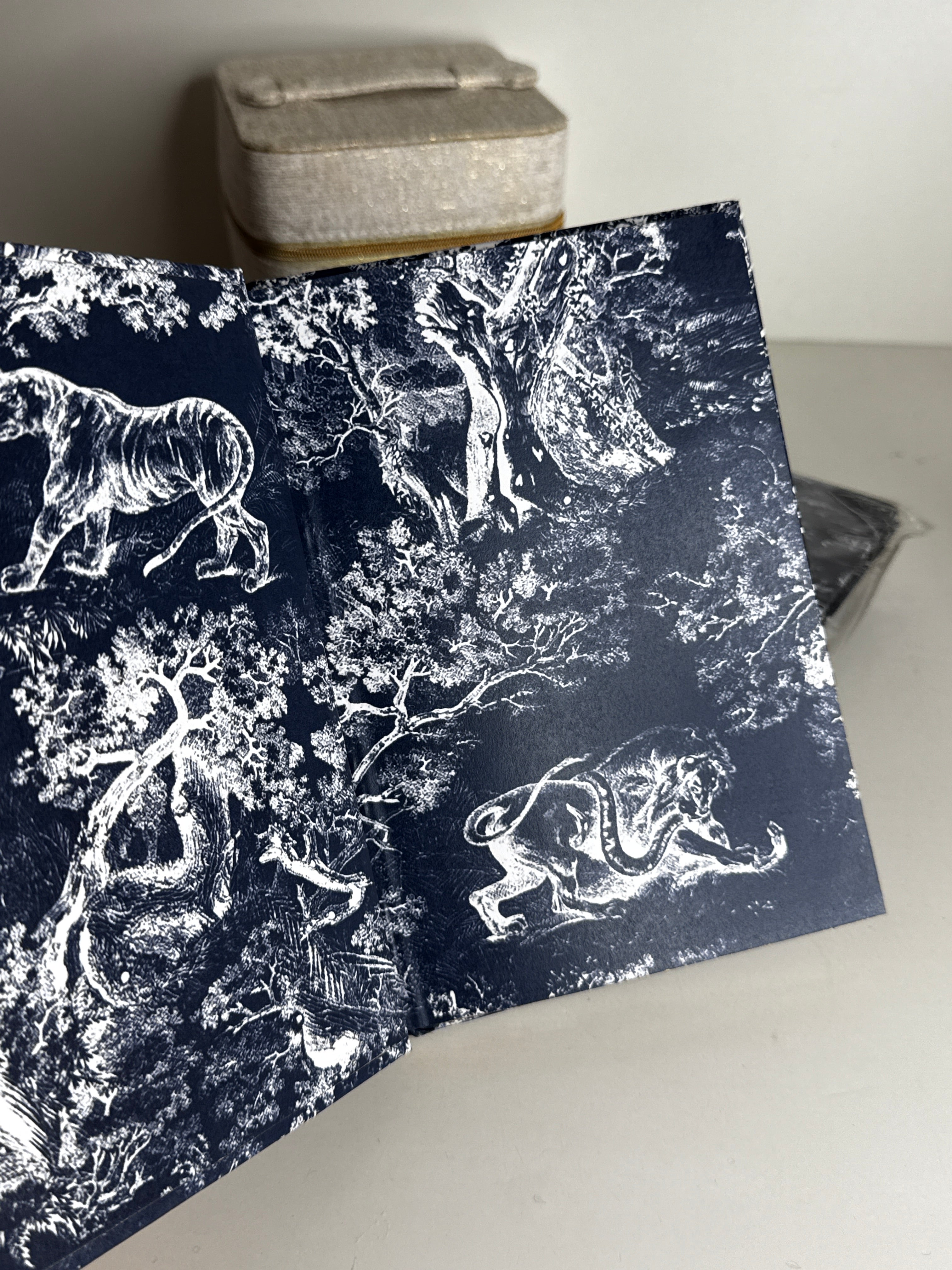 Navy 2023 Toile de Jouy Novelty Notebook