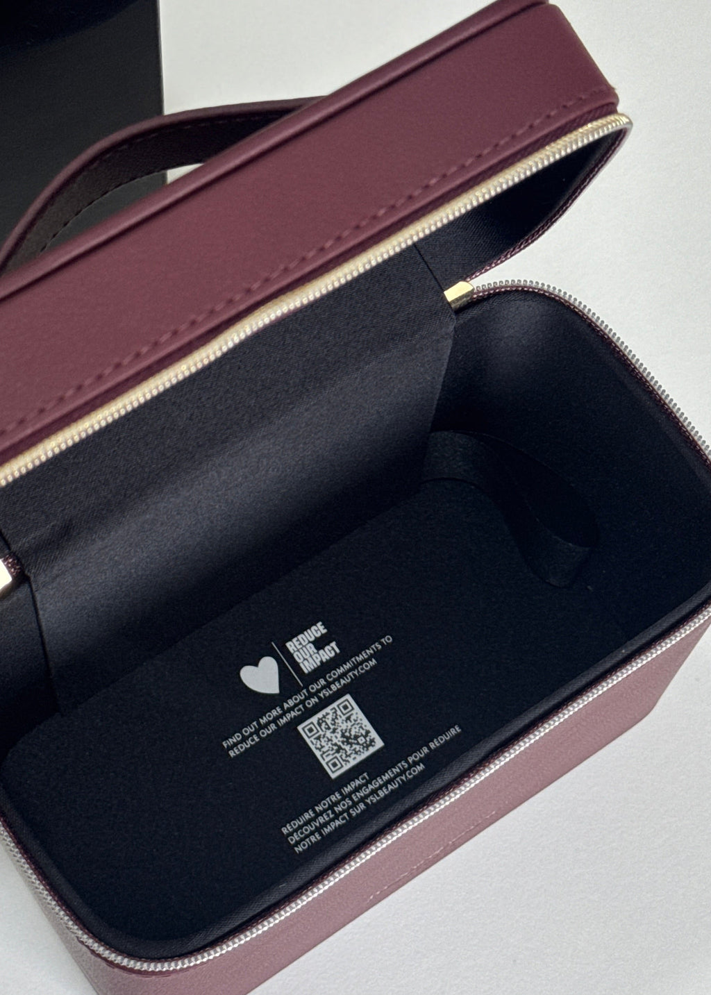 Vanity Burgundy Makeup Case