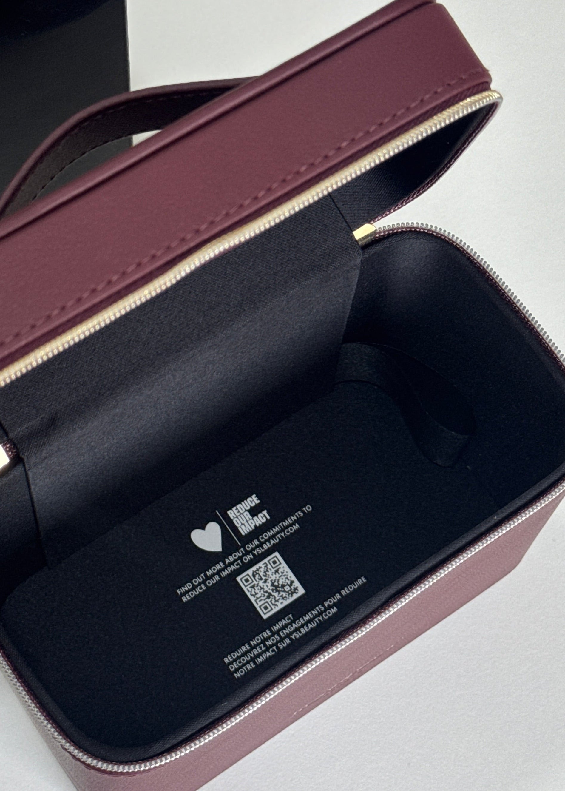 Vanity Burgundy Makeup Case