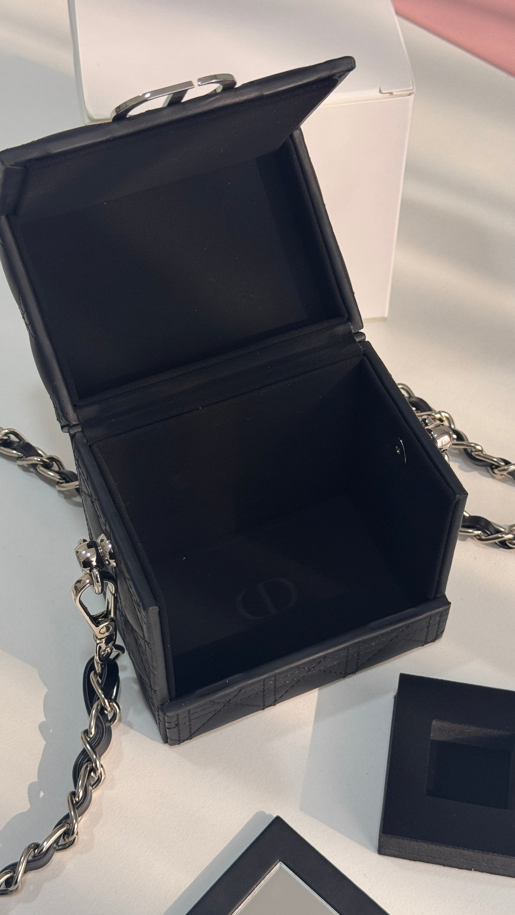 Mini Vanity Crossbody Bag/Case with Chain Strap