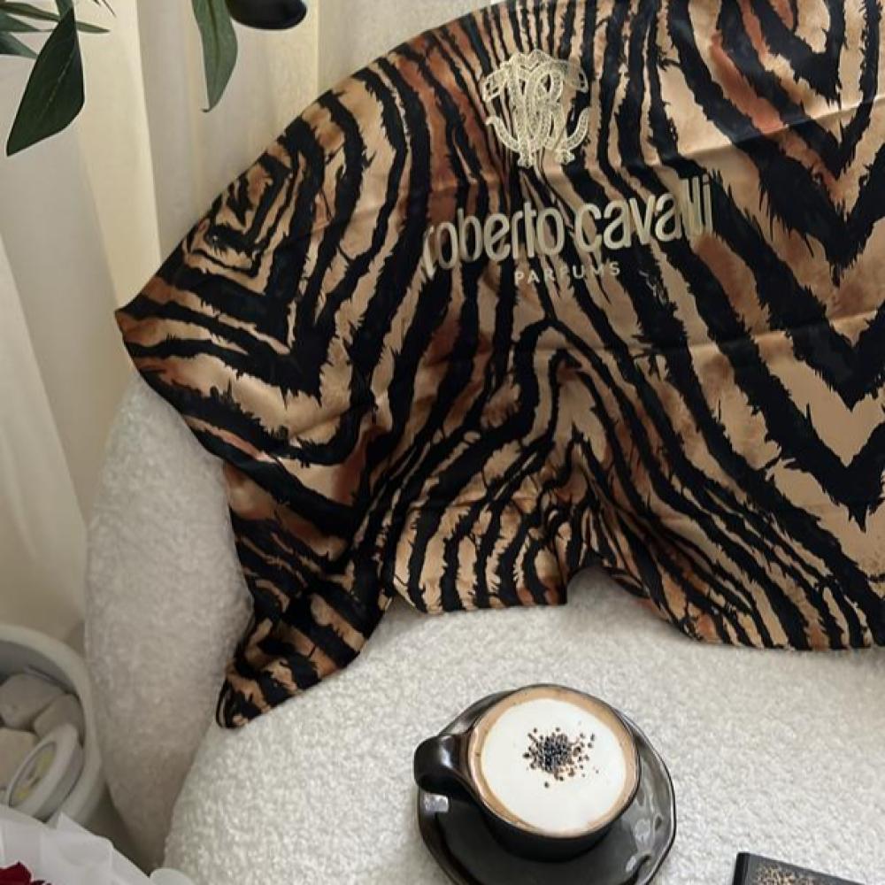 Roberto Cavalli Satin Scarf