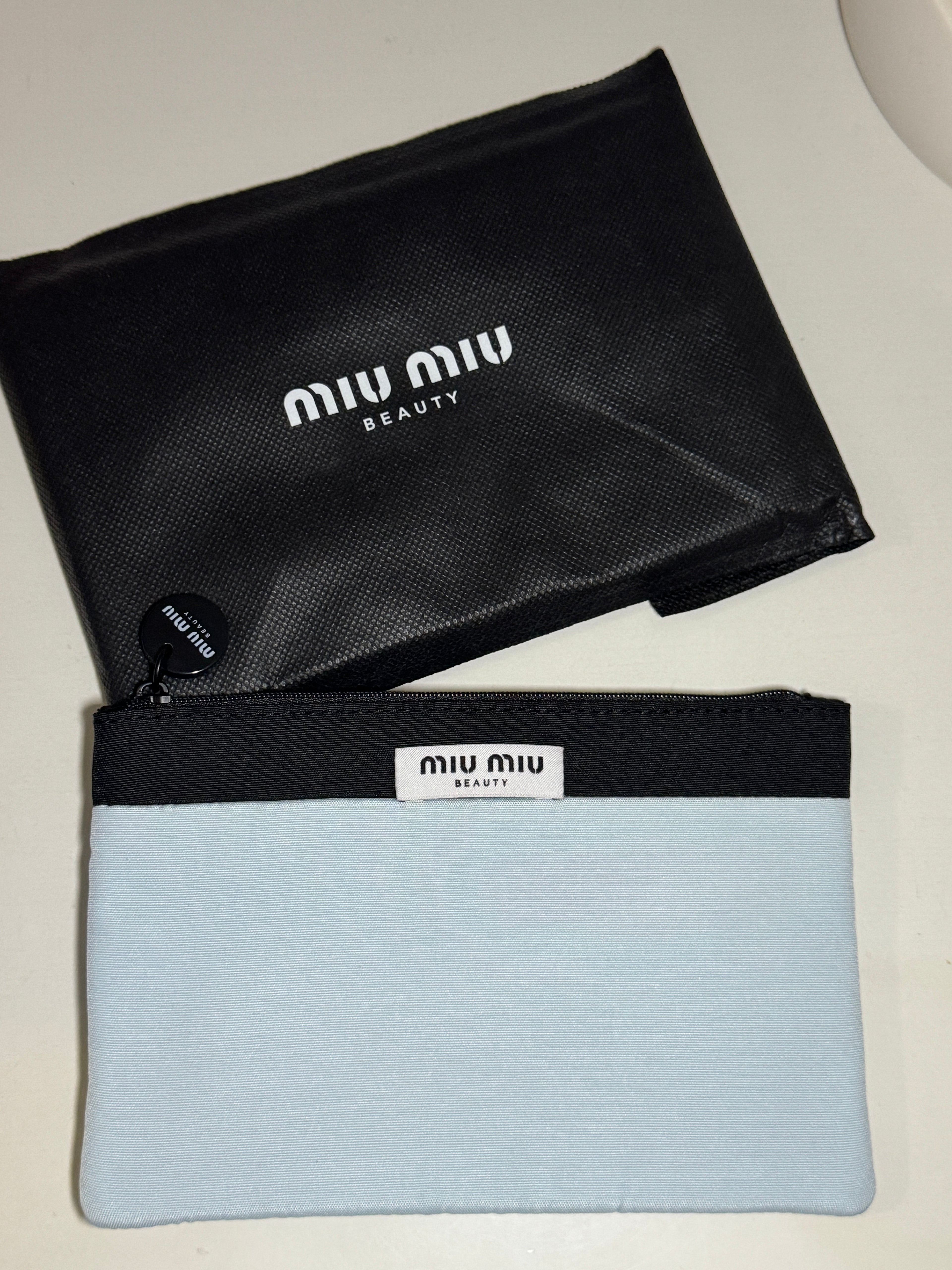 Light Blue Makeup Bag/Pocuh