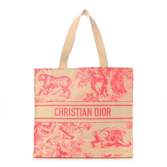 Christian Dior Dioriviera Straw Tote Bag 2024 Gift - Red