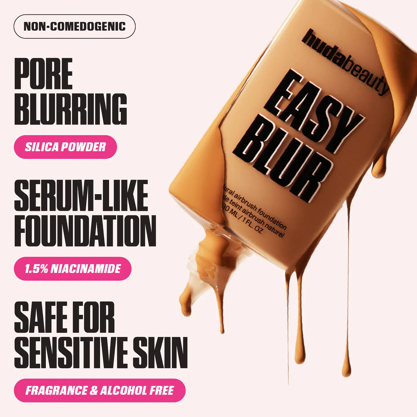 Easy Blur Natural Airbrush Foundation with Niacinamide