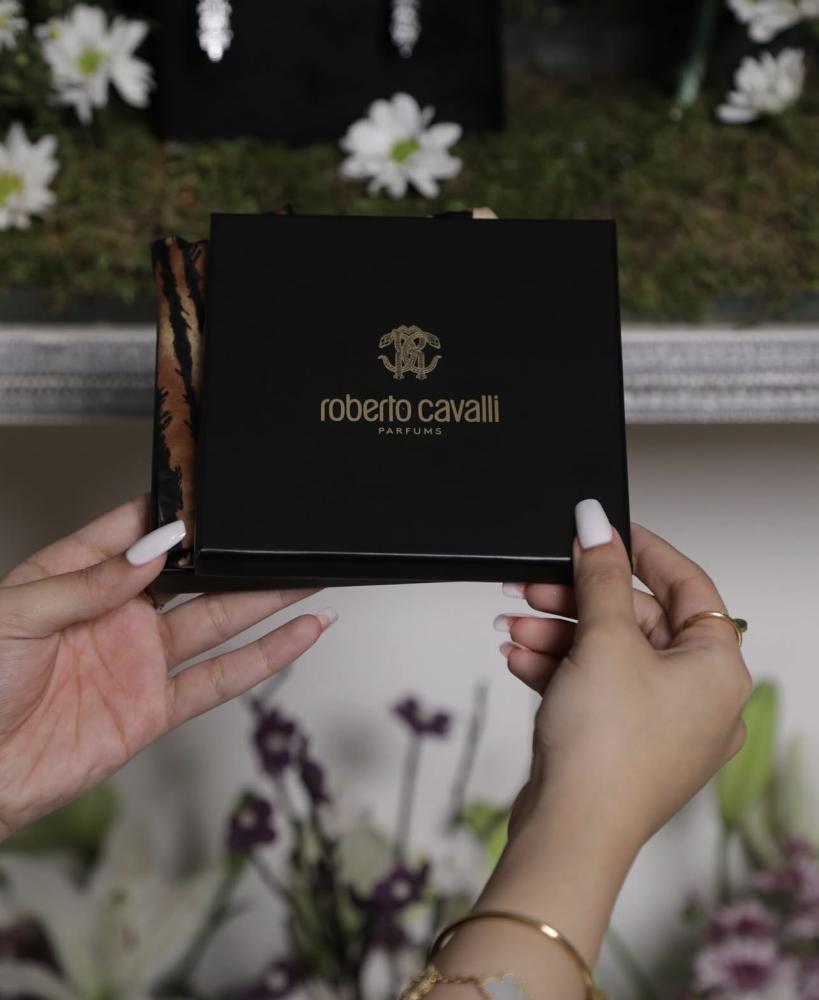 Roberto Cavalli Satin Scarf