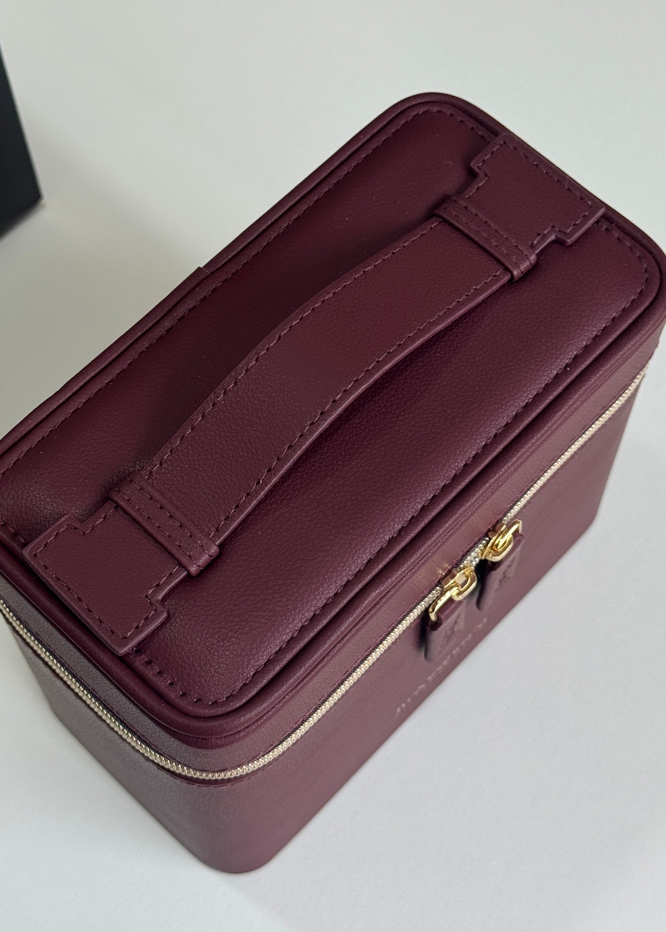 Vanity Burgundy Makeup Case