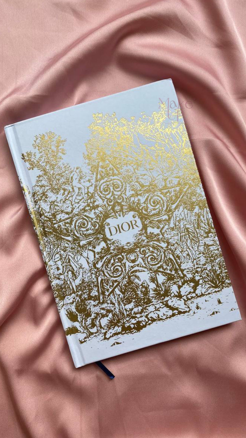 Dior Notebook (White & Gold)