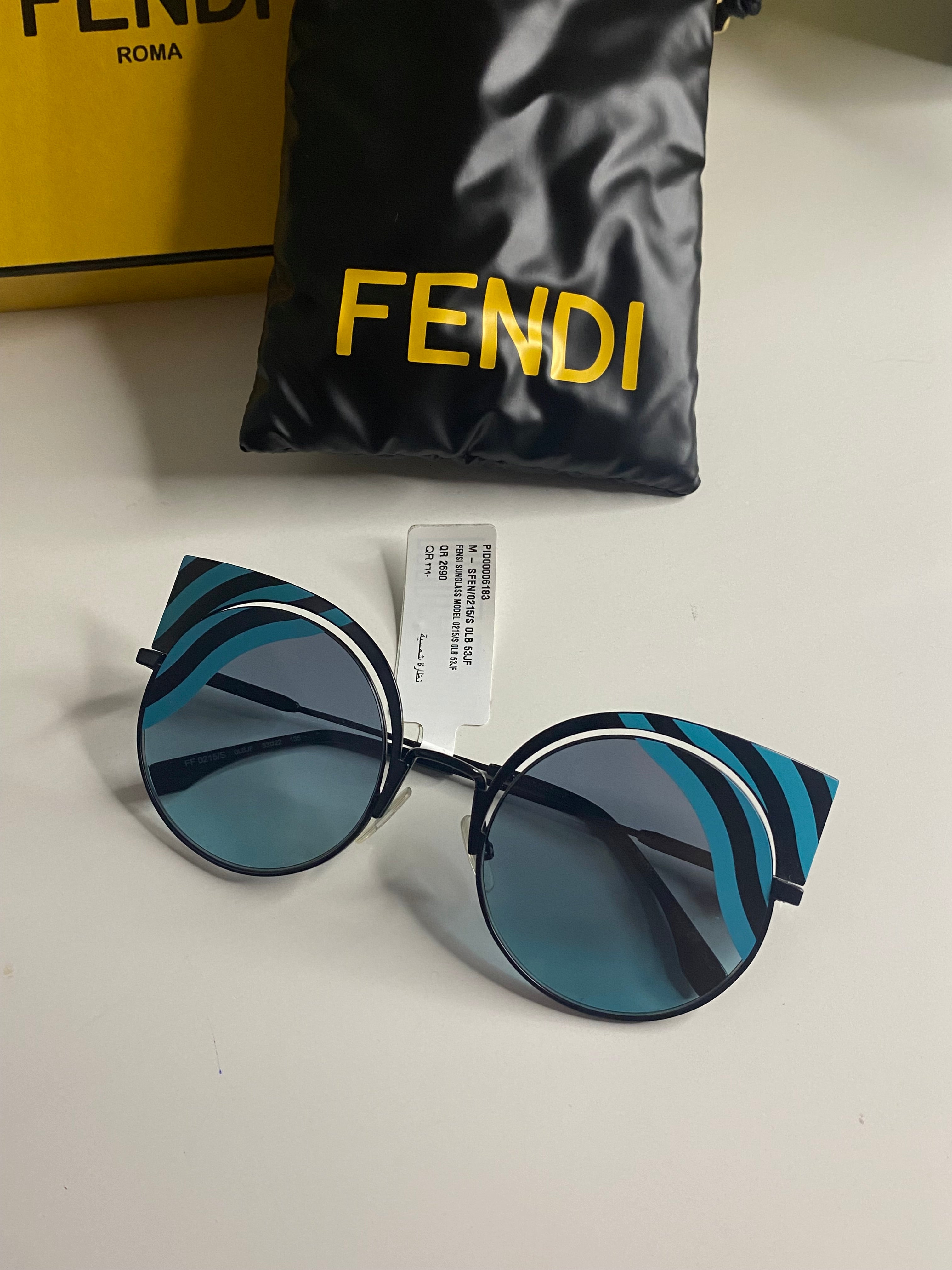 New Fendi FF0215 Cat 2024 Eye Sunglasses