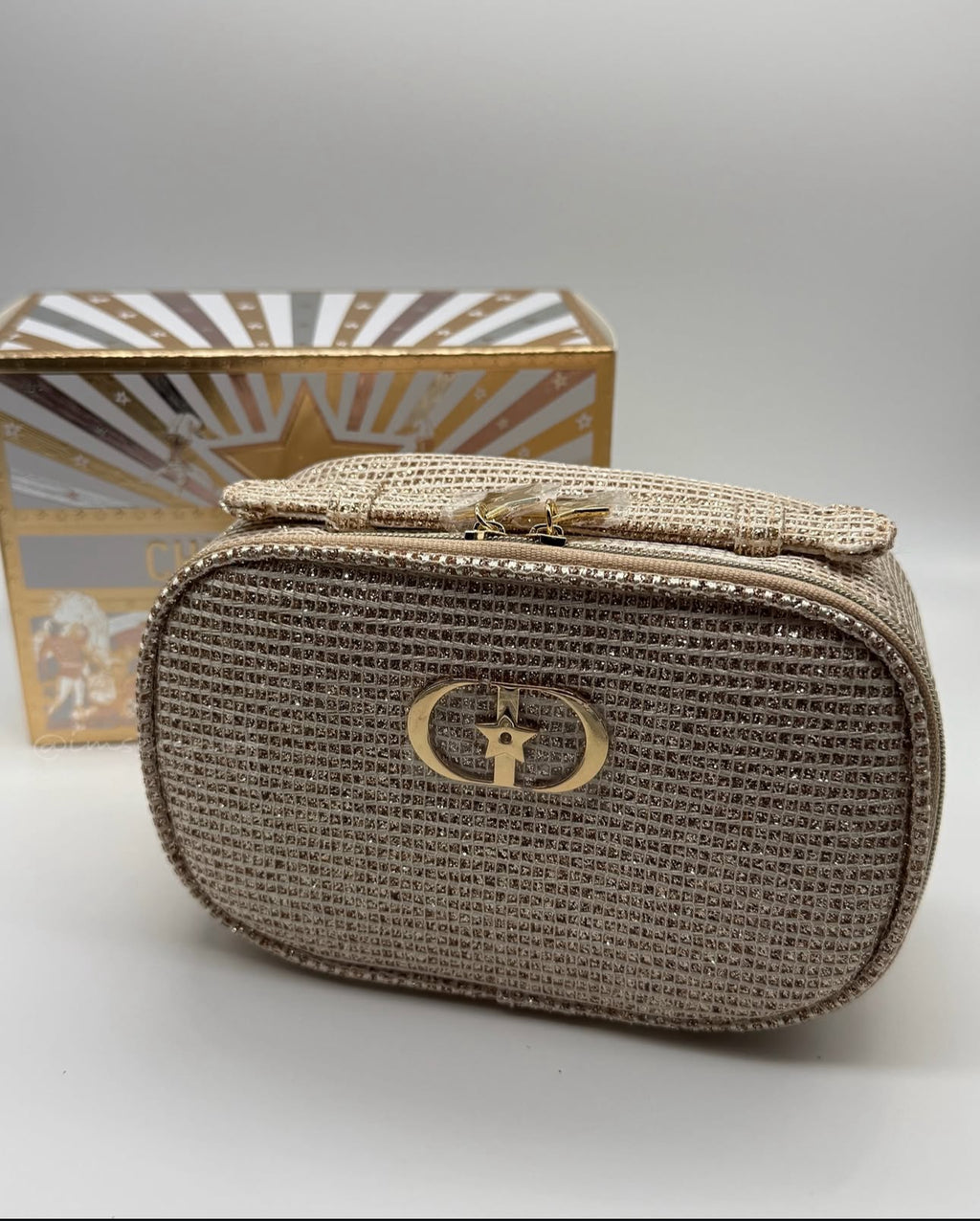 Gold Mesh Pouch Holiday 2025