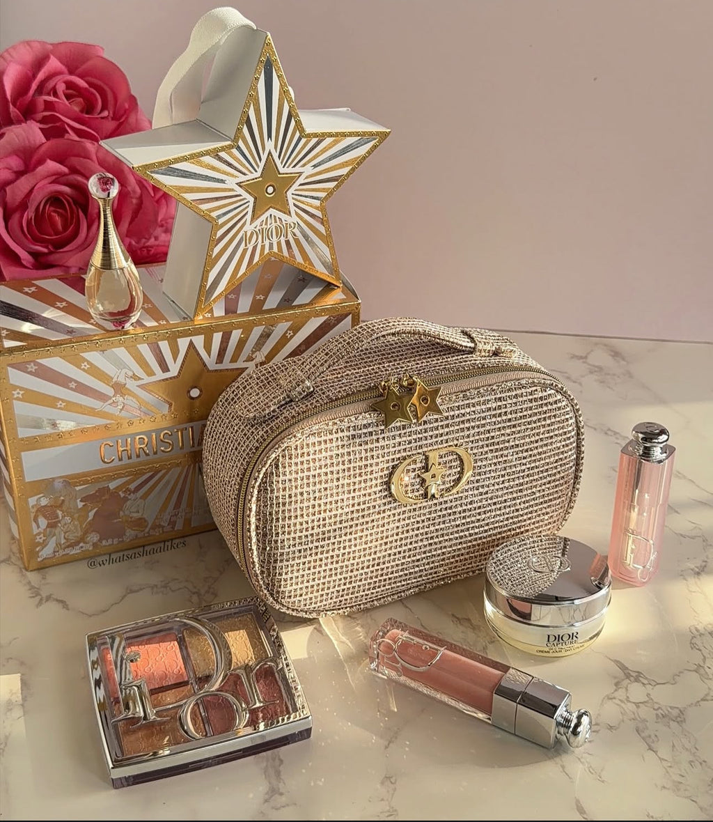 Gold Mesh Pouch Holiday 2025