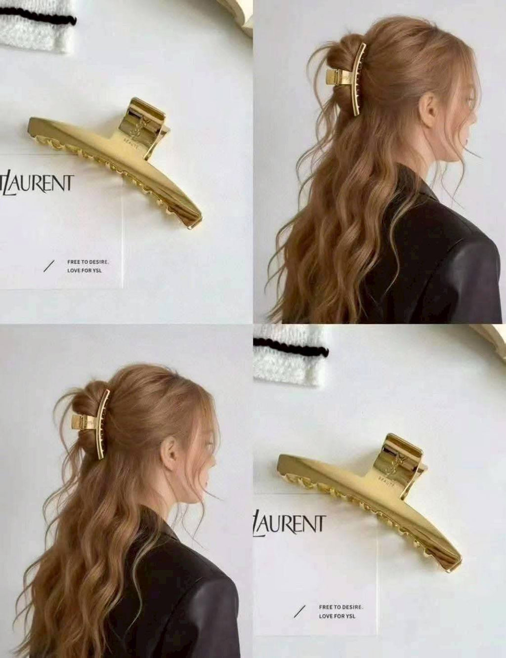 YSL Gold Hair Clip