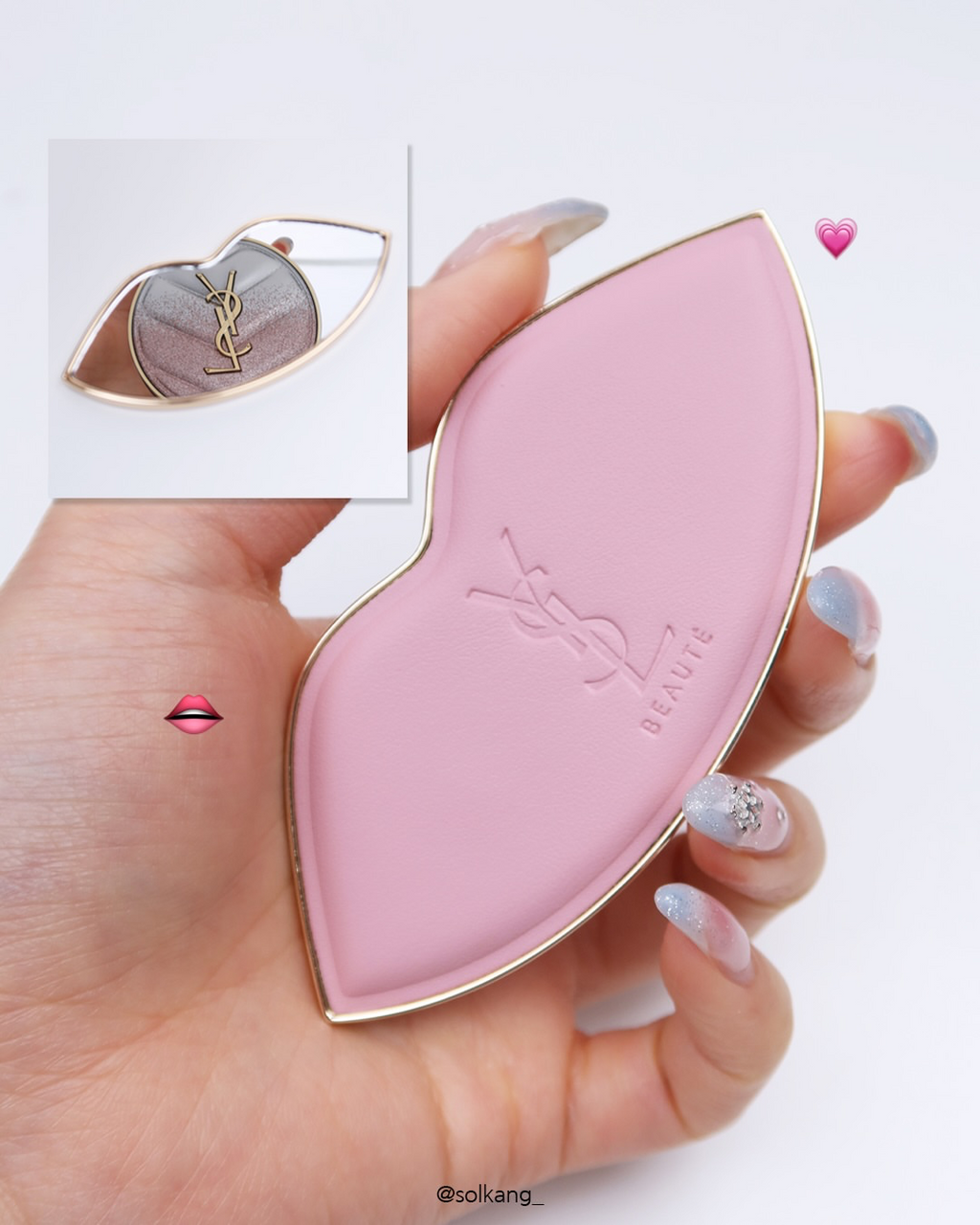 Lip Shape Mirror - Pink