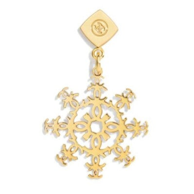 Gold Snowflake Charm 2024