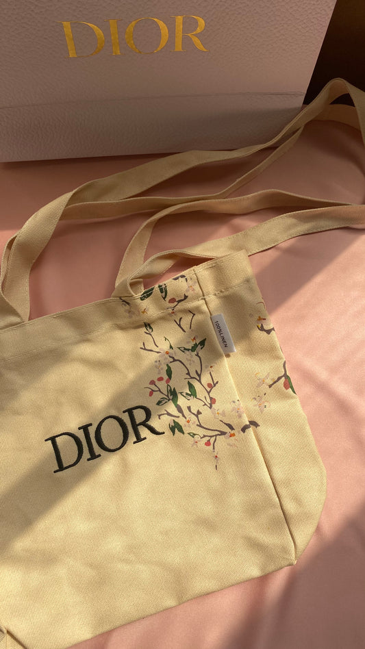 Dior Tote Bag Cherry Blossom (Linen)